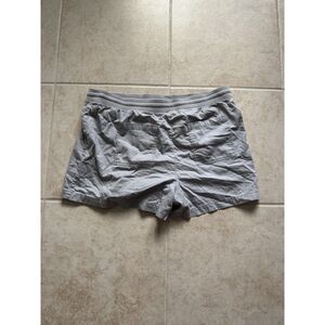 Gap Chino Shorts Womens XL Gray Flat Front Drawstring Waist Cotton Casual